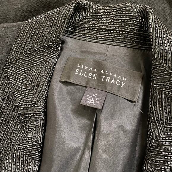 vintage wool beaded blazer - Picture 6 of 6